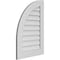 Ekena Millwork Quarter Round Top Left Surface Mount PVC Gable Vent w/ 3-1/2"W x 1"P Standard Frame, 22"W x 32"H GVPQL22X3201SN - alternate 2